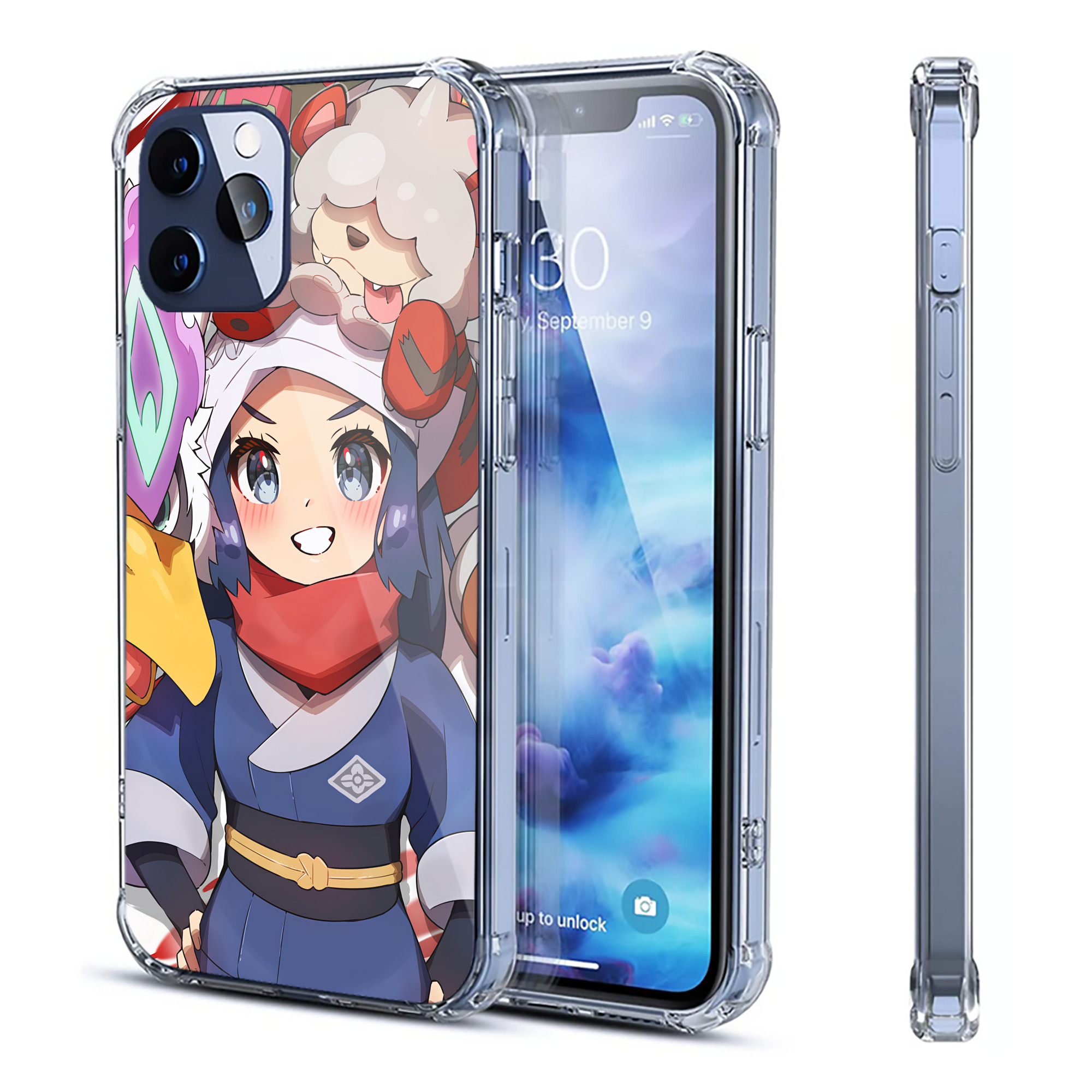 （画像用） ポケットモンスター Pokémon 【iPhone 12シリーズ対応】透明スマホケース（クリアソフトケース）